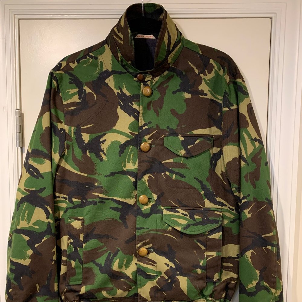 Oliver Spencer Club Collar Camo Bomber Jacket